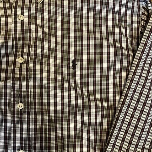 Ralph Lauren "Blake" Button Down🧡🤍💜 - Picture 2 of 6